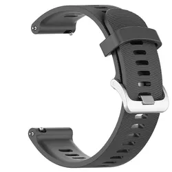 Premium 20mm Silicone Smartwatch Band - Elegant Strap - 20mm Universal (Gray)