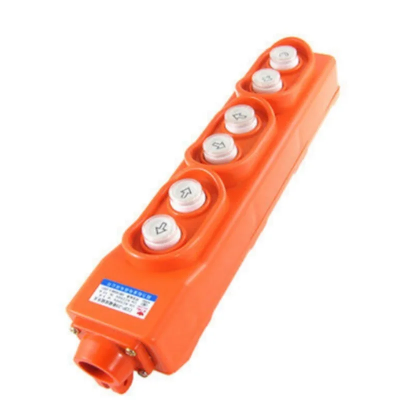 

Rain Proof Crane Hoist 6 Way Push Button Switch Pendant Control Station COP-23