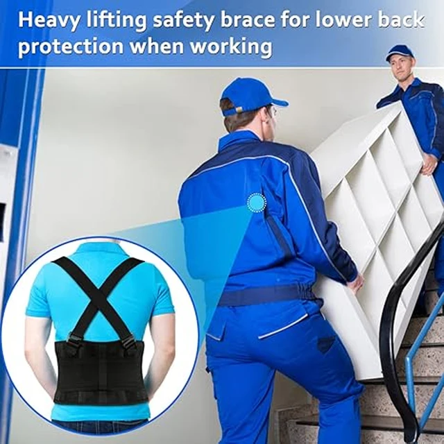 1PCS Lumbar Back Support Belt for Men & Women - Lower Back Pain Relief & Heavy Lifting Support for Work, Warehouse, Moving 6