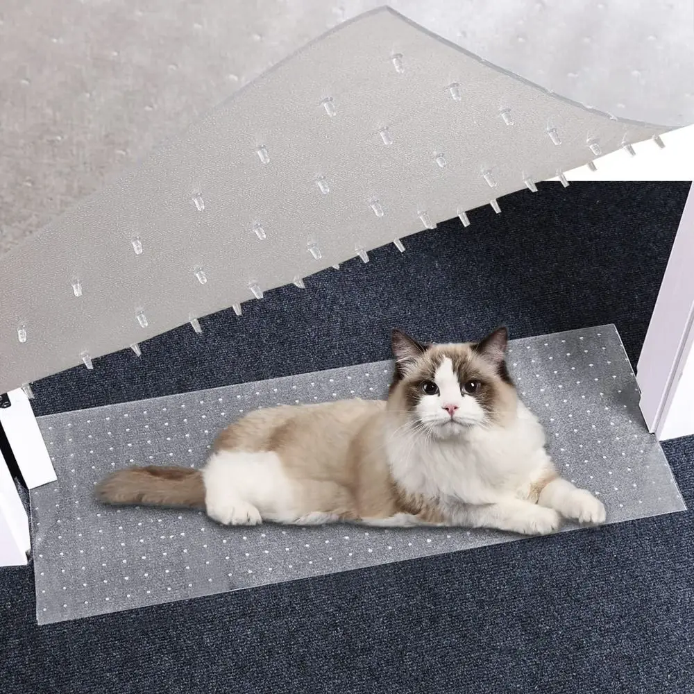 

Scratch Prevent Cat Carpet Protector Durable Plastic Easy Clear Carpet Cover Non-Slip Transparent Floor Rugs Indoor Outdoor