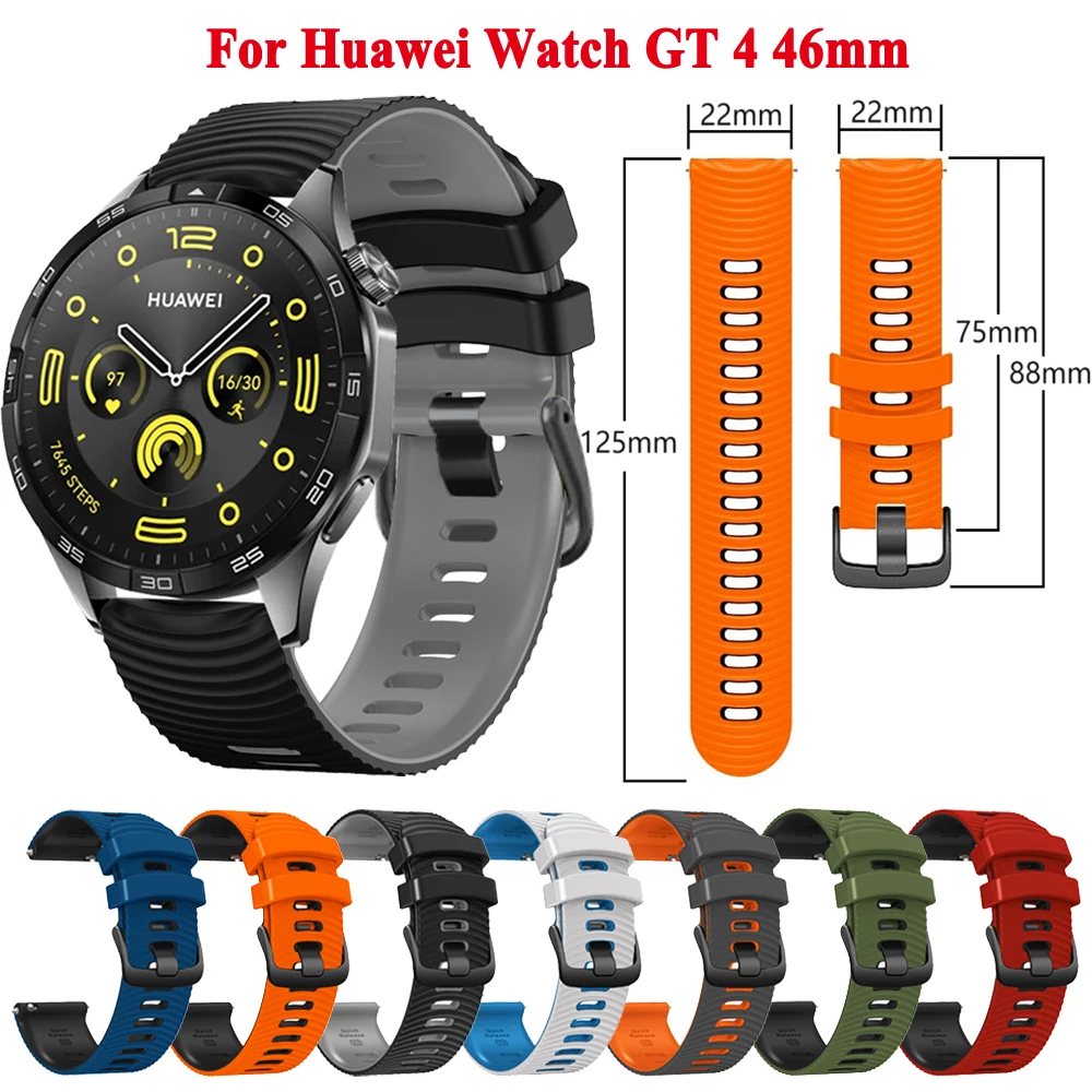 

22mm Smart Watch Strap For Huawei Watch GT4 GT 4 46mm Watchband Bracelet Huawei GT3 Pro 46mm GT 2 Pro GT2 46mm Smartwatch Bands