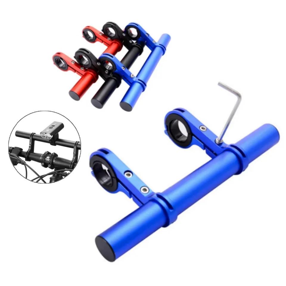 Bicycle Accessories 10/20/30CM Aluminum Alloy Bicycle Handlebar Extender Bike Front Light Bracket Lamp Flashlight Bracket Accessories