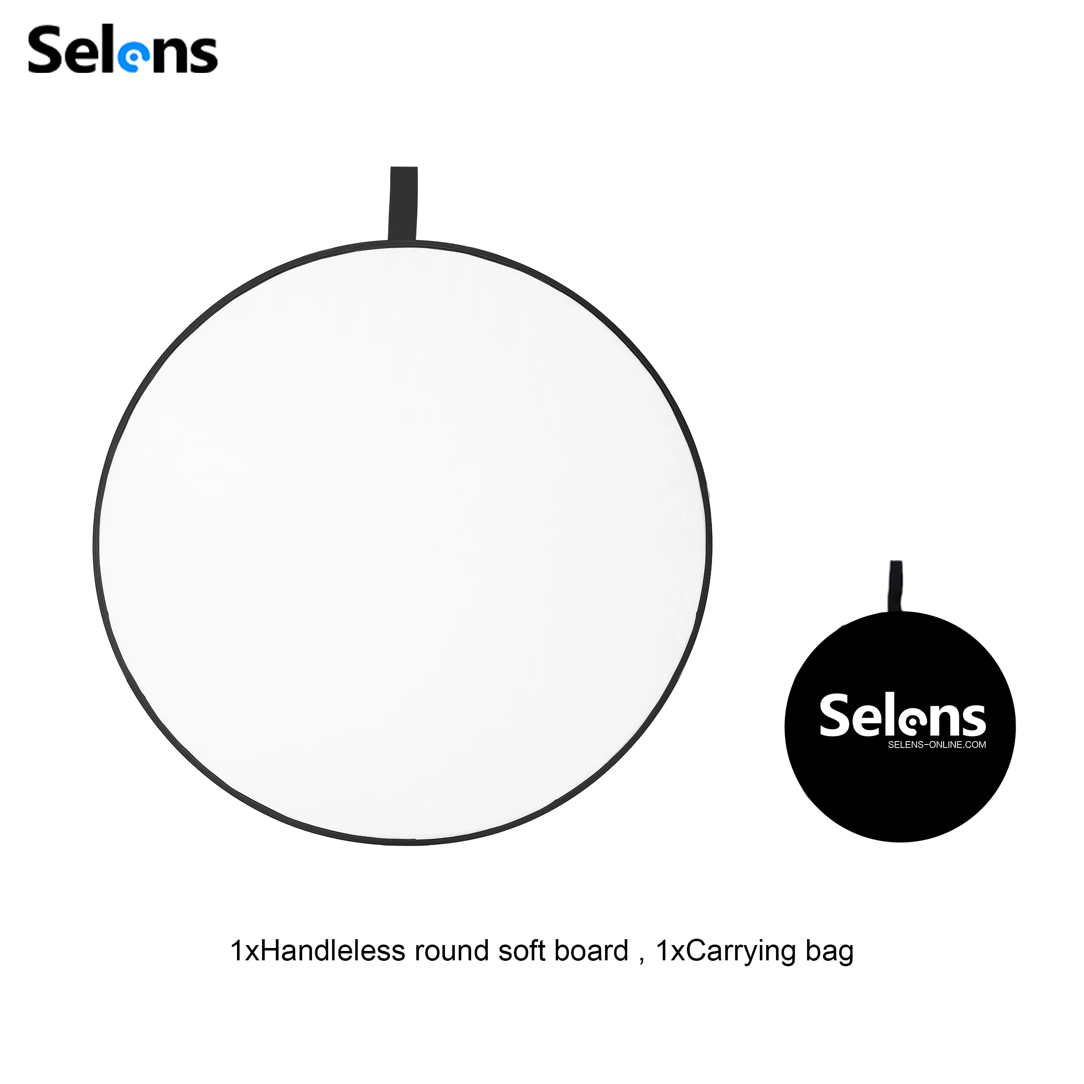 Selens Portable White Reflector 30/45/60/80/110cm Oval Round Reflector Diffuser Photo Studio Kits Photography Props photography reflector holder reflector diffuser photo props