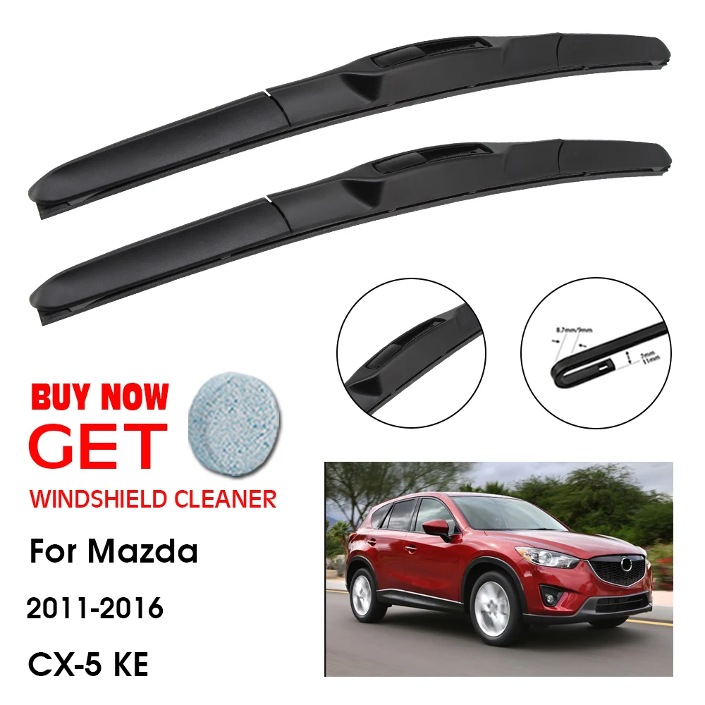 

Car Wiper For Mazda CX-5 KE 24"+18" 2011-2016 Front Window Washer Windscreen Windshield Wipers Blades Accessories