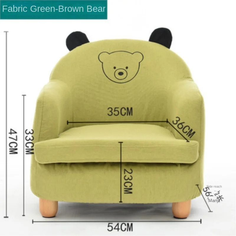Warming Children's Leather Sofa Seat Sponge Filled Girl Princess Sofa Cute Lazy Boy Reading Cartoon