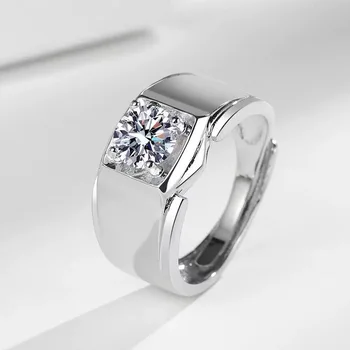 Anello in Argento Sterling 925 per Uomo e Donna, Splendido Anello Luminoso, Gioiello di Moda per Matrimoni e Feste, Regalo Raffinato