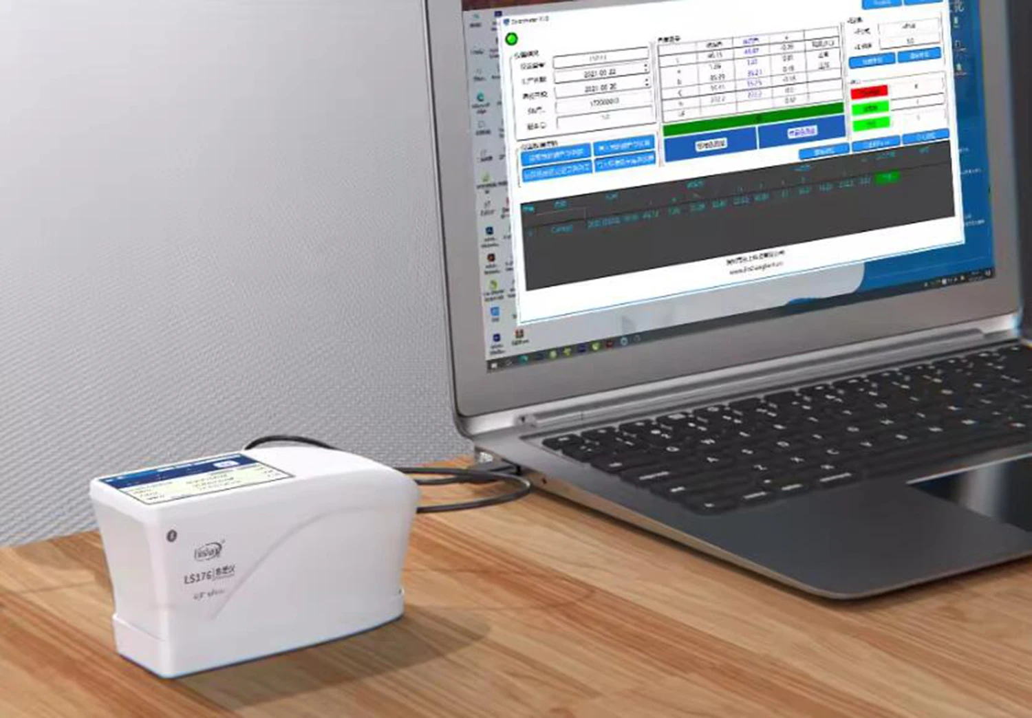 Linshang LS176 Spectrophotometer D/8° High Accuracy Whiteness and Yellowness Spectral Reflectance Curves APP Software. 2