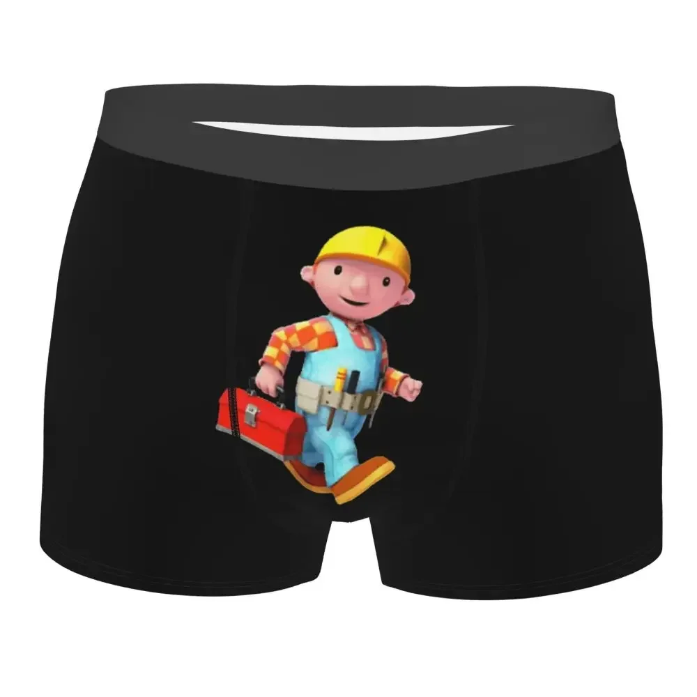 

Men's Bob The Builder Underwear Can We Fix It Toolbox Tractor Sexy Boxer Briefs Shorts Panties Male Soft Underpants S-XXL