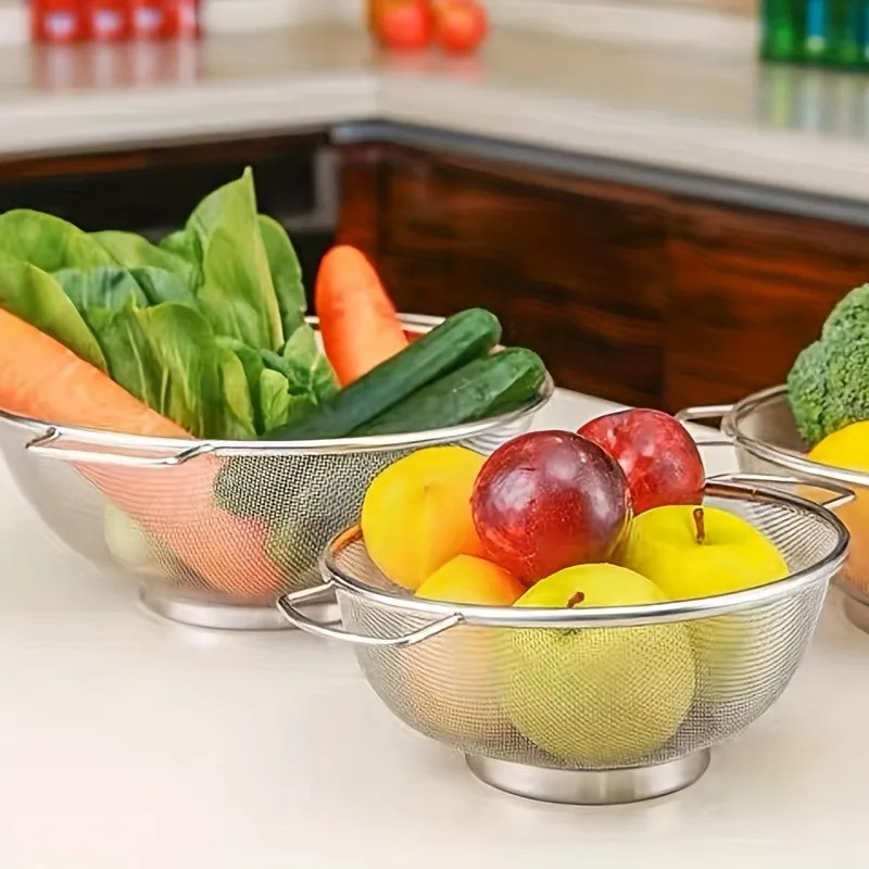 Stainless Steel Colander Set 5