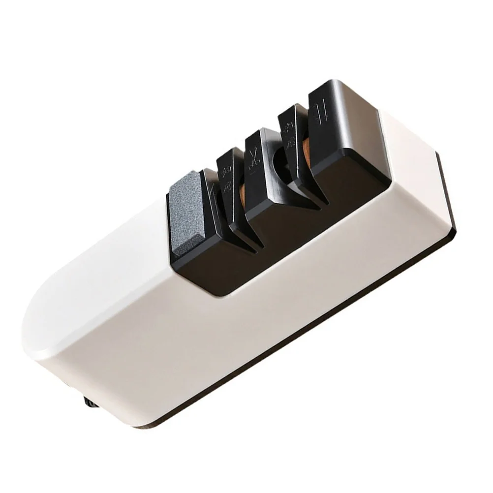 

Electric Knife Sharpener Scissor Convenient Desktop Kitchen Tool Sharpening Cutlery Abs