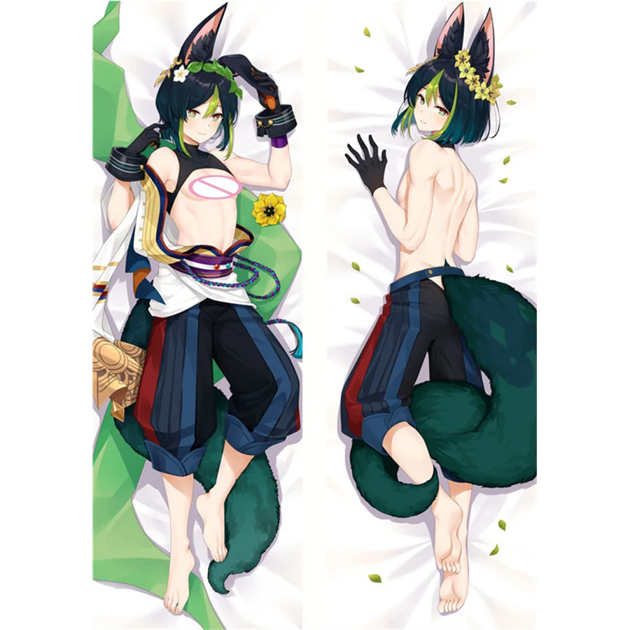 

Genshin Impact Tighnari ティナリ 타이나리 Dakimakura Waifu 2WAY Hugging Body Pillow Case Gift Anime Sexy Pillow Case Otaku Cushion Cover