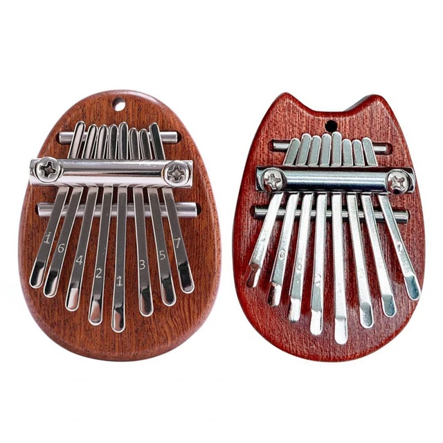 8 Key Mini Kalimba exquisite Finger Thumb Piano Marimba Musical good  accessory Pendant Gift