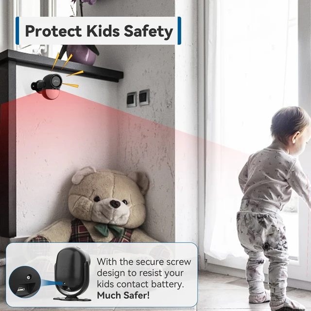 CPVAN Motion Detector for Home Burglary Security Protection Wireless Motion Sensor with Door Sensor Alarm and Remote Control 2