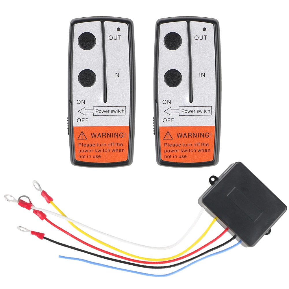 Handset Switch Controller For Jeep Off-road ATV For Recovery Tow Truck Wireless 12V 24V Winch Remote Control System