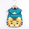 Sleeveless Bibs For Children Baby Kids Toddler Waterproof Long Sleeve Art Smock Feeding Bib Apron Fit 0-6 Years Dropshipping 3