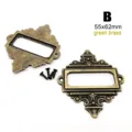 B55x62mm green brass