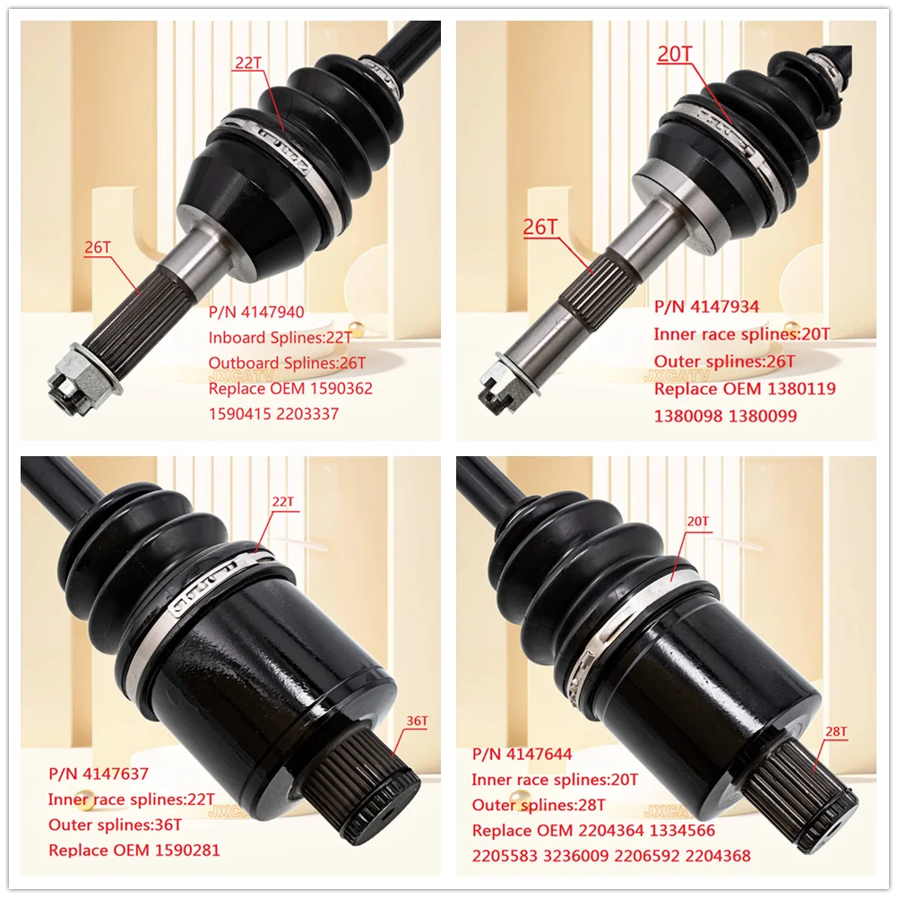 PLUNGING JOINT DOJ & CV JOINT KIT FOR POLARIS SPORTSMAN 500 550 & SPORTSMAN TOURING FOREST X2 500 550