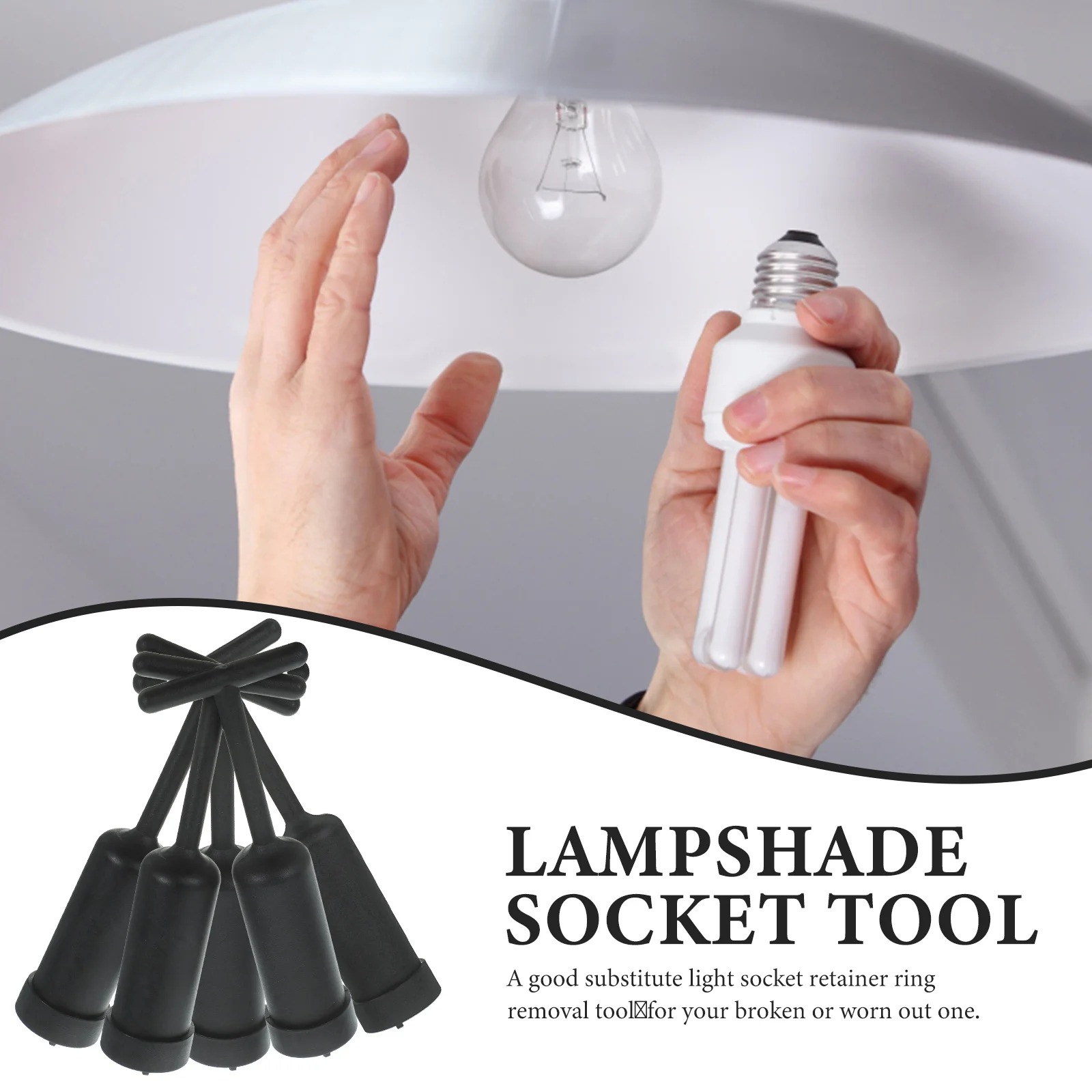 5pcs Socket Wrench G9 Lamp Holder Lock Socket Remover Light Ring Tool Lamp Bases Lighting Accessories Plastic