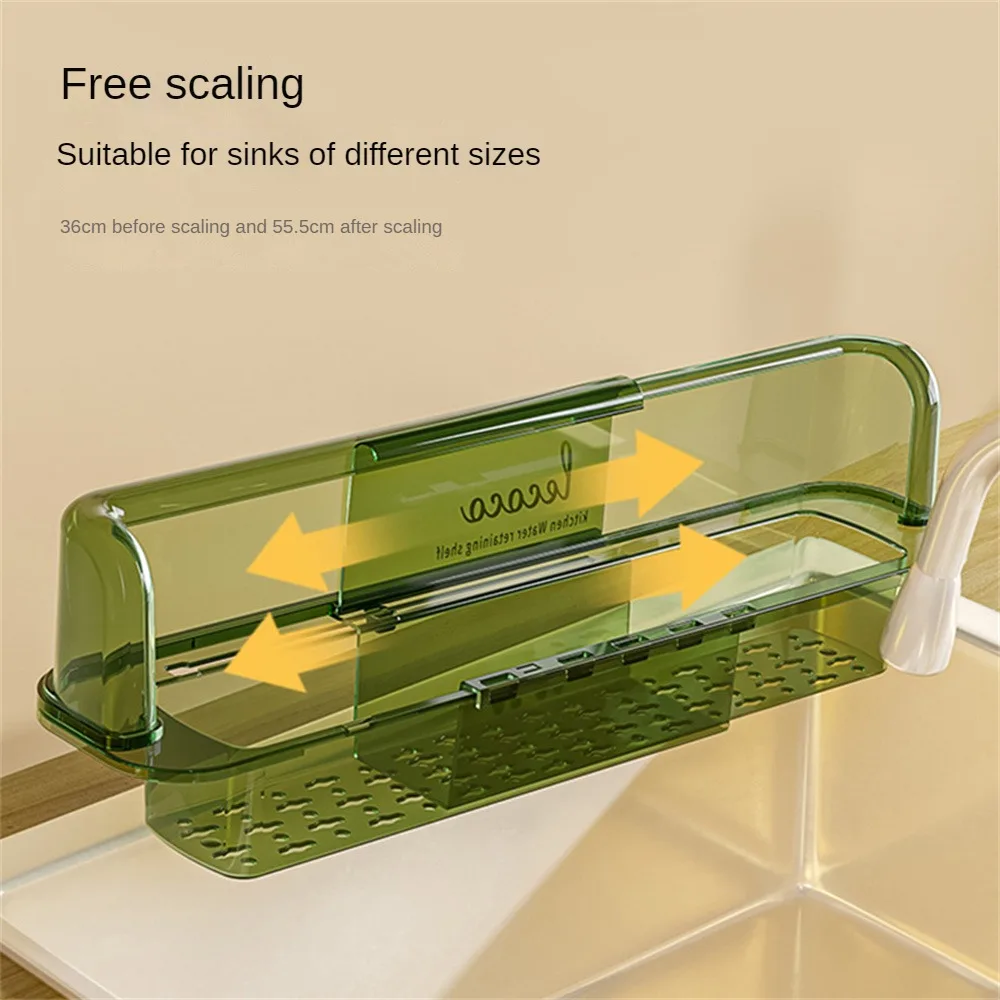 Kitchen Sink Water Splash Guard Oil-Proof Splashproof Dish Baffle Kitchen Waterproof Screen Anti-water Board Baffle Plate