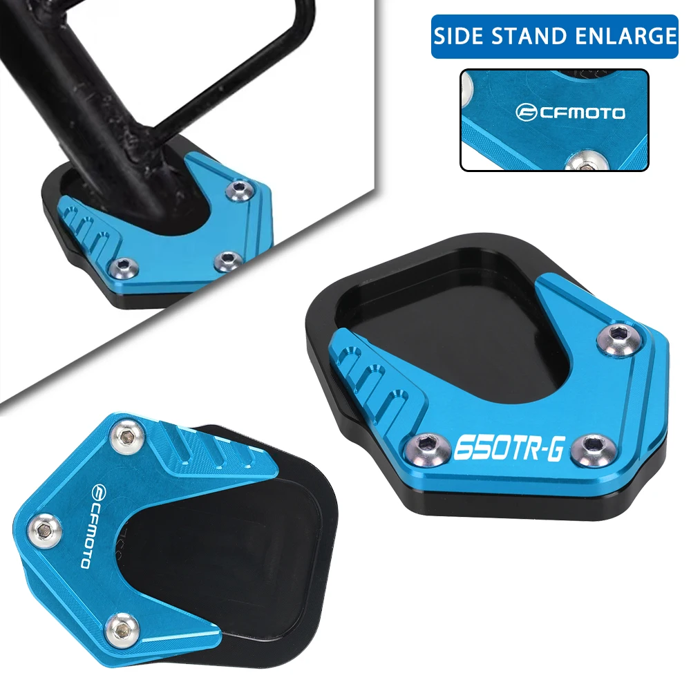 

For CFMOTO 650TR-G 650 TRG 2017-2023 2022 2021 2020 2019 Motorcycle Side Stand Enlarger Sled Sidestand Kickstand Foot Pads