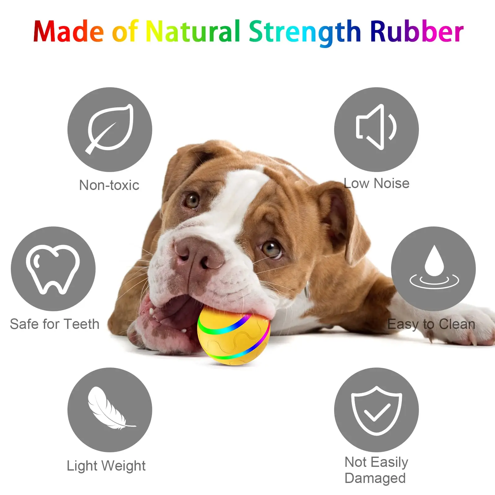 Smart Electric Dog Toy Ball With LED Flashing,Pet Cats/Dogs