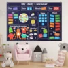 My First Daily Calendar - For Kindergarten Classrooms, A Loop Time Learning Center, A Weekly Chart For Children's Learning 6
