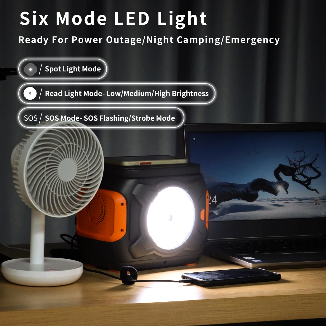 Zerokor Generatore Solare Portatile 300W Con Pannello 60W – Stazione Di Alimentazione 280Wh Batteria Al Litio – Onda Pura Per Campeggio - 2