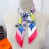 South Korean Spring Versatile silk scarf Hot Air Balloon Women's Twill Ribbon Bundle Bag Handle Ribbon Hair Band Scarf Headband 6