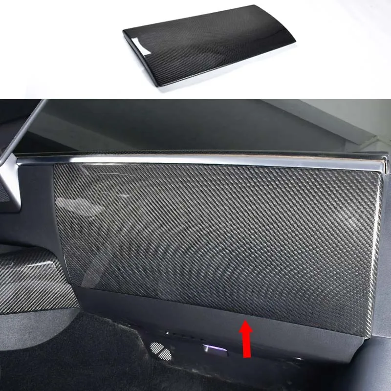 For Tesla Model 3 Y LHD Car Interior Accessories Real Carbon Fiber