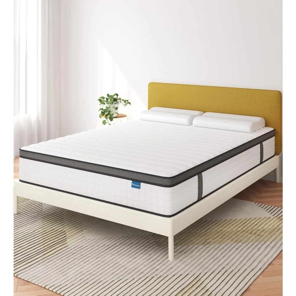 Full Size Mattress,10 Inch Full Mattress in a Box,Hybrid Memory Foam Size Mattresses,Medium Firm Soft and Comfort Mattress