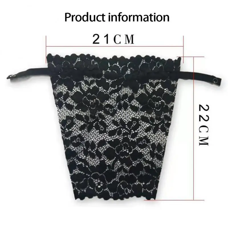 Summer Lace Tube Top Quick Easy Clip-on Lace Anti-glare One-piece Mesh Chest Net Red With Anti-glare Chest Wrap