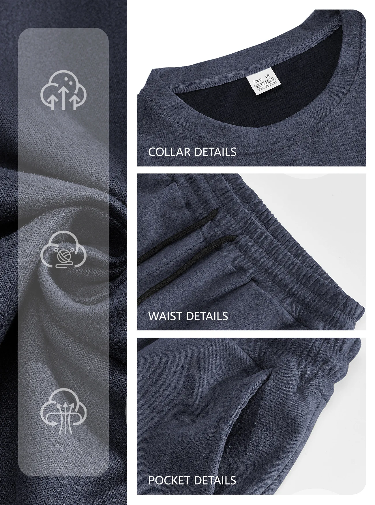 2026 Neues Herren-Set aus Wildleder: Lässiges Sport-T-Shirt mit kurzen Ärmeln und Shorts, einfarbig, Rundhals, Loungewear, Streetwear-Outfits – Detail 9