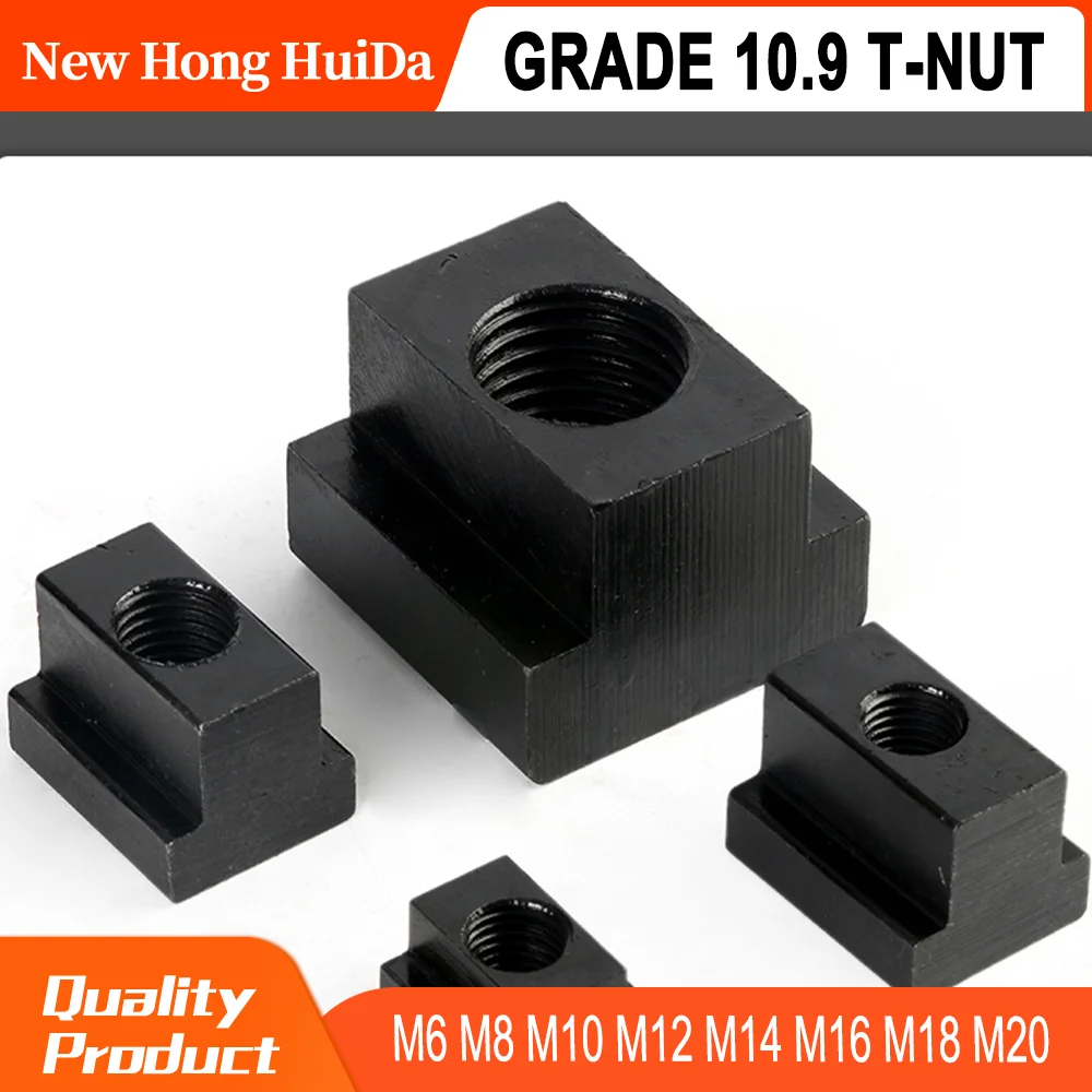 M6 M8 M10 M12 M14 M16 M18 M20 T Nut Black Grade 10.9 Tslot Block Slot