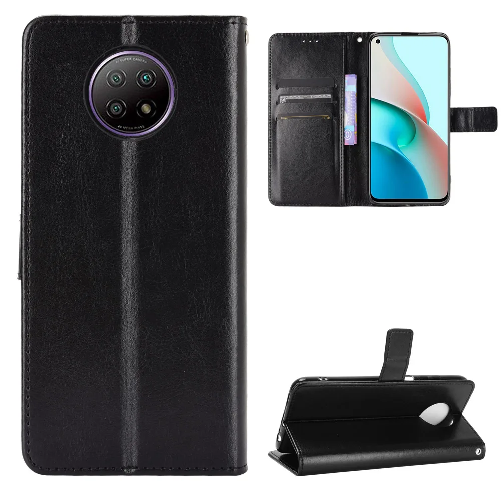 Fashion Wallet PU Leather Case Cover For Xiaomi Redmi Note 9 5G/Note 9/Note 9 Pro Flip