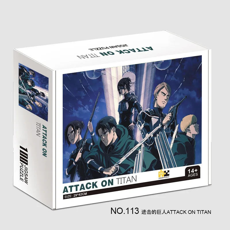 100Piece Japanese Anime Attack on Titan Eren Jigsaw Puzzles for