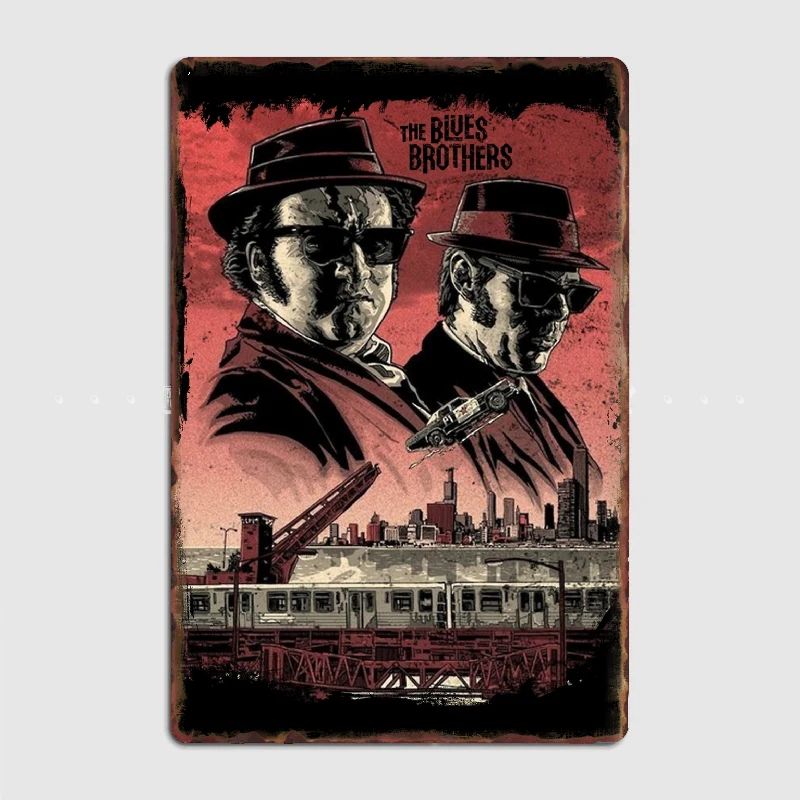 

The Blues Brothers Metal Sign Club Home Garage Club Create Decoration Tin Sign Poster Room Wall Decor