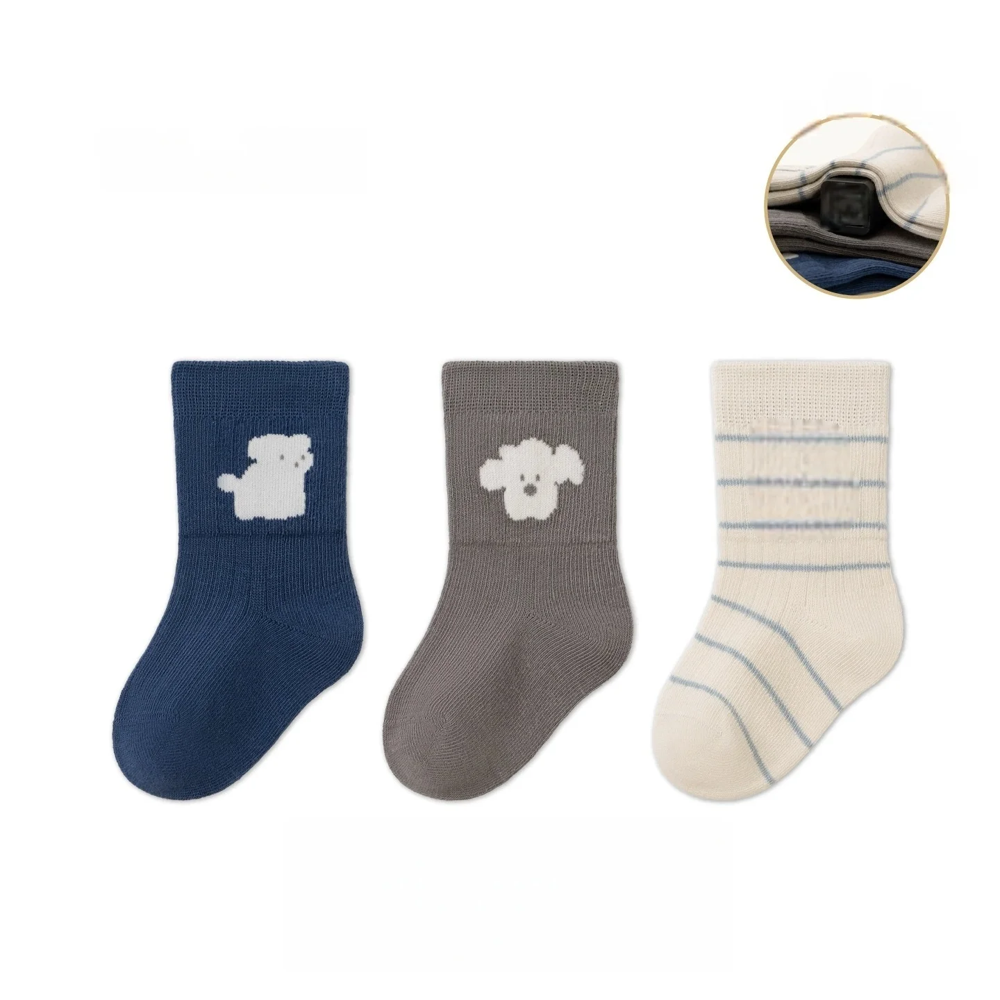 3Pairs Thick Warm Floor Socks For Kids Plush Loop Mid Tube Socks Winter Boy Long Sock Children Thermal Footwear Baby Socks 0-8Y