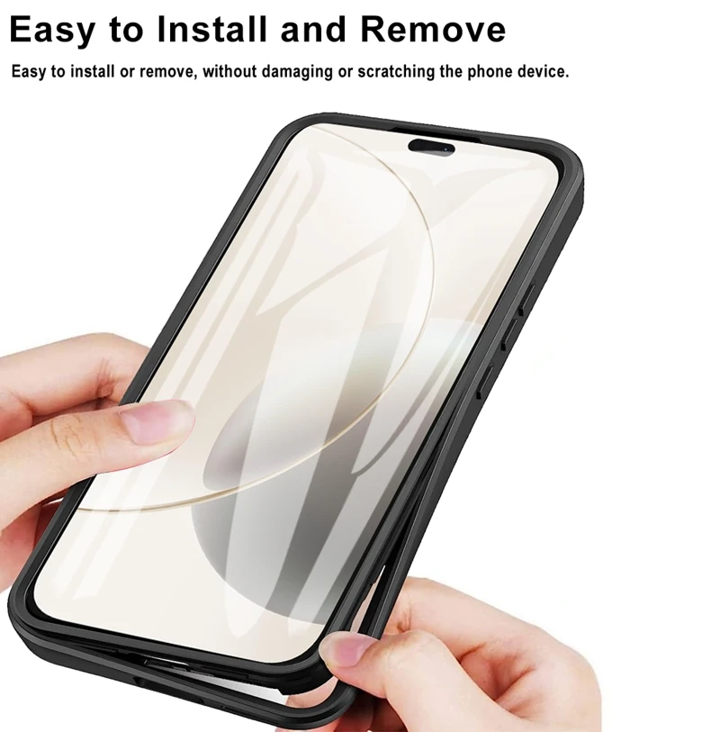 360° Full Body Transparent Shockproof Phone Case Cover