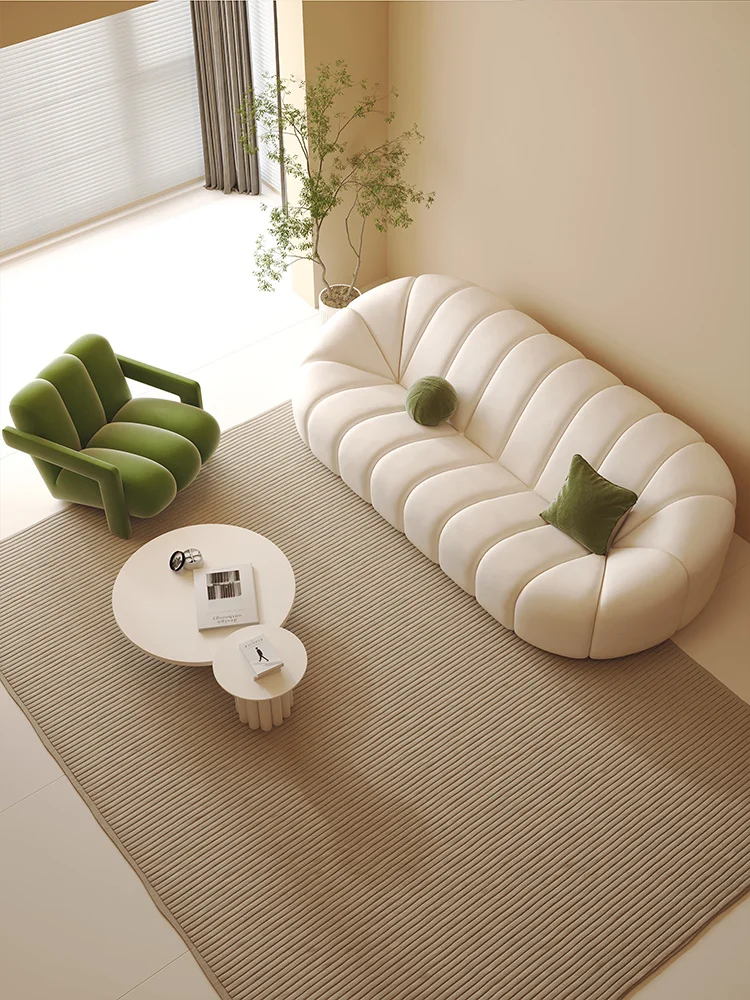 

Sofa living room 2023 new simple modern small apartment beauty salon reception alien creative sofa