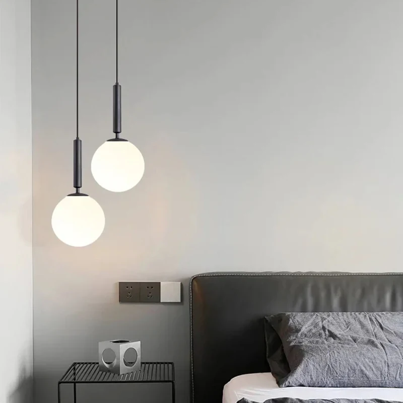 Modern Pendant Lights Glass Ball Chandeliers Lighting Hanging Lights Fixtures for Dining Room Bedroom Decoration Lighting 5
