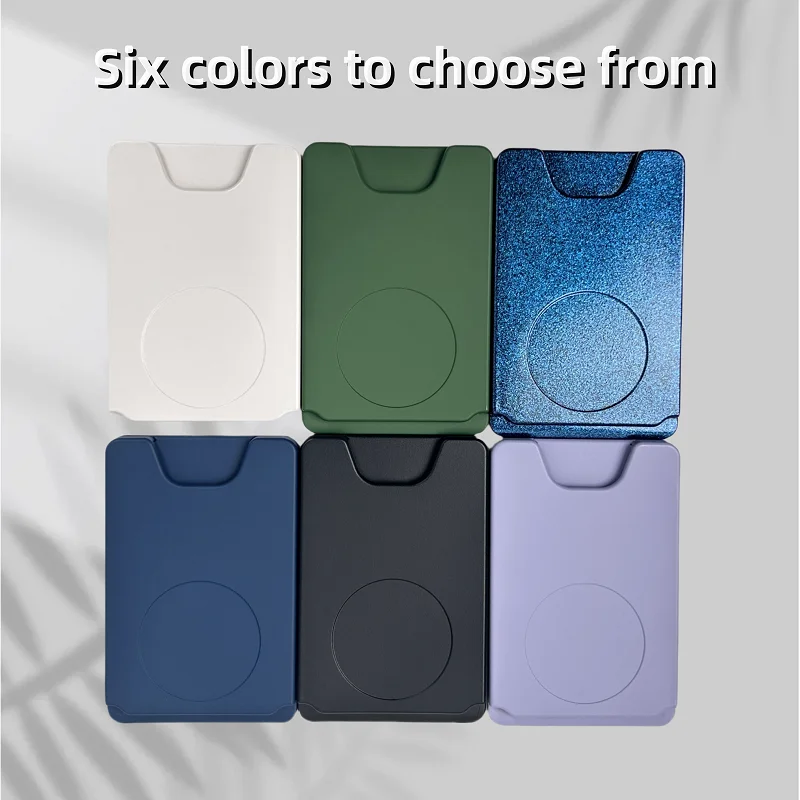 Magnetic iPhone Rubber Card Wallet Strong Suction Magnetic Wallet Phone Case For iPhone15/14/13/12Series Card Holder Phone Cover