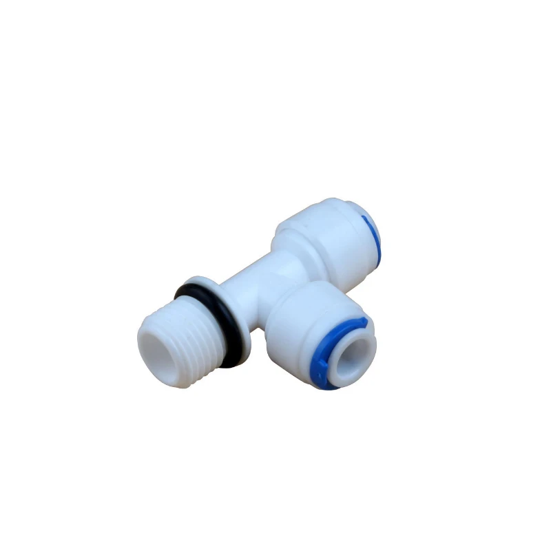 RO Water Pipe Fitting 1/4"3/8"OD Hose 1/8"1/4"3/8"1/2"Male Thread With Seal Ring Plastic Quick Connector Water Purifies System hose pipe fitting pipe fitting water pipe fitting