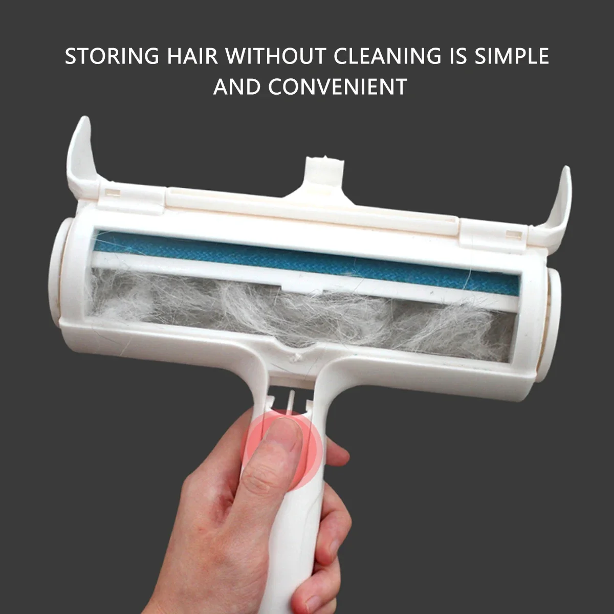 Pet Hair Remover Roller Dog & Cat Fur Remover Self-Cleaning Base Efficient Animal Hair Removal Tool For Furni