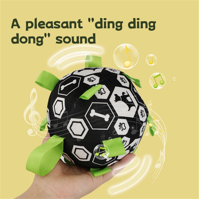 New Pet Bell Sound Toy Ball Dog Outdoor Interactive Training Play Football 4