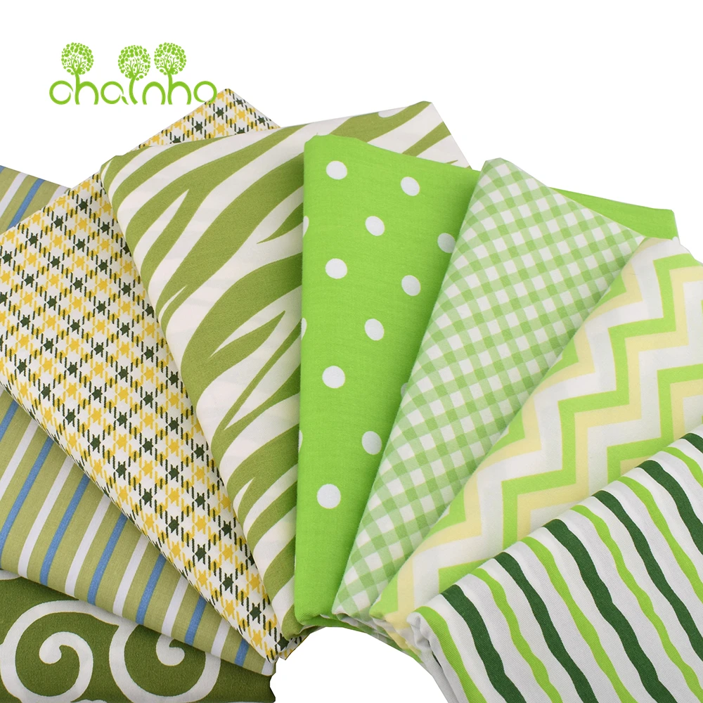 Chainho,Printed Twill Weave Cotton Fabric,DIY Quilting Sewing Material,Home Handmade Textile,Patchwork Cloth,5 Sizes,25C12