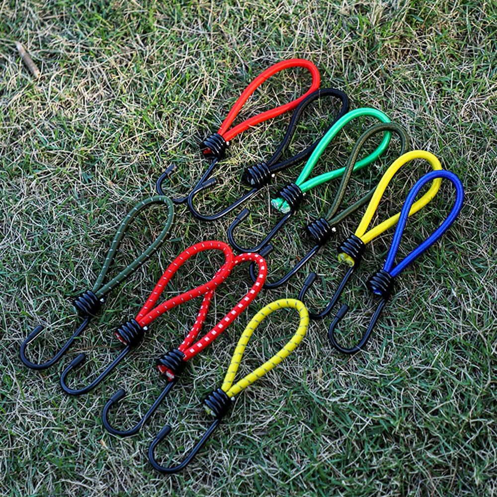 Tent Wind Rope Hook 5/10pcs Strong Elastic Rope Hook Outdoor Tent Elastic Rope Hook Multifunction Anti-wind Fixed Tent High