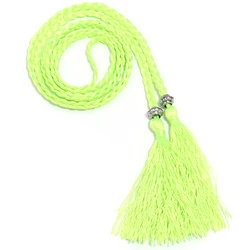 Braided Tassel Belt - Women's Fashion Accessory for DIY and Casual Clothing Decoration (Light Green)
