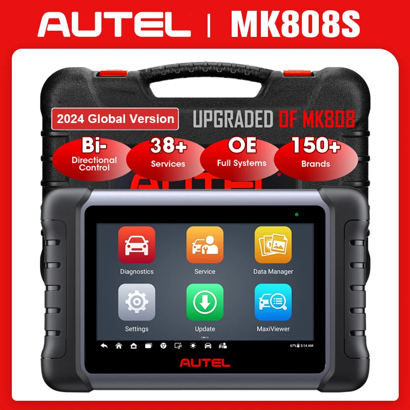 Car Diagnostic Tool Autel MaxiCOM MK808 MK808S OBD2 Scanner Bi-directional Control Diagnosis Automotive Tools TPMS Code Reader