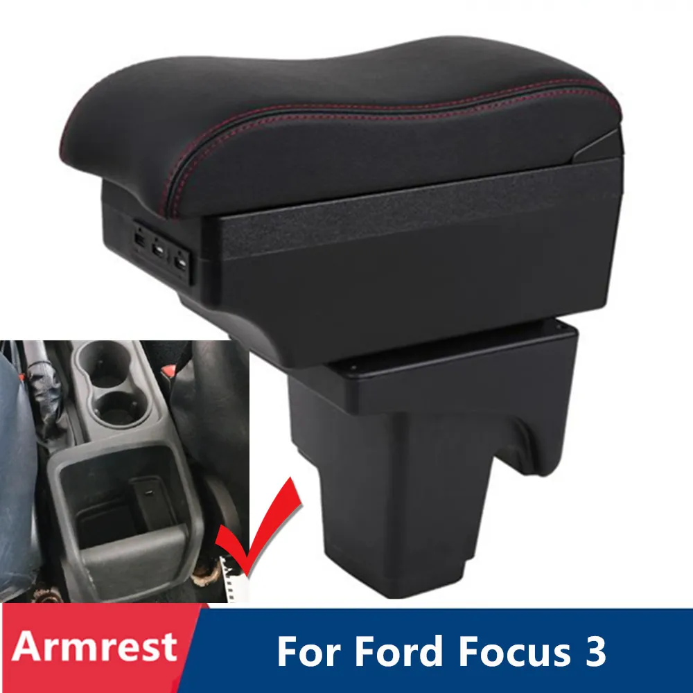 

Подлокотник для автомобиля Ford Focus 3 Mk3 2011 2012 2013 2014 2015 2016 2017 2018 2019 2020 2021 2022
