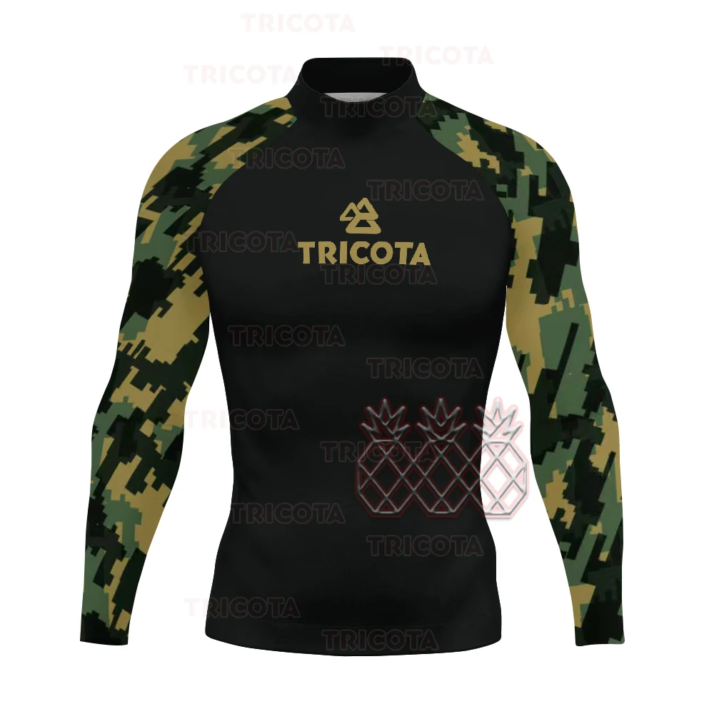 Surfing Rash Guard Men's Long Sleeve UV Protection Diving Wear Summer Water Sports Swimming T-shirts rash guard